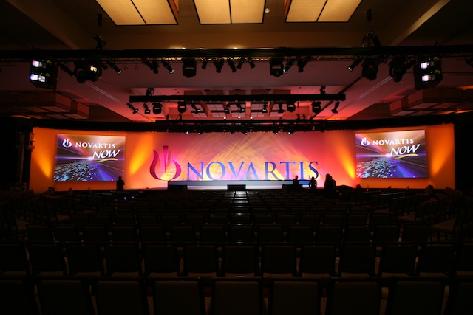 Novartis Corporate Meetings.  Industrial Show Production